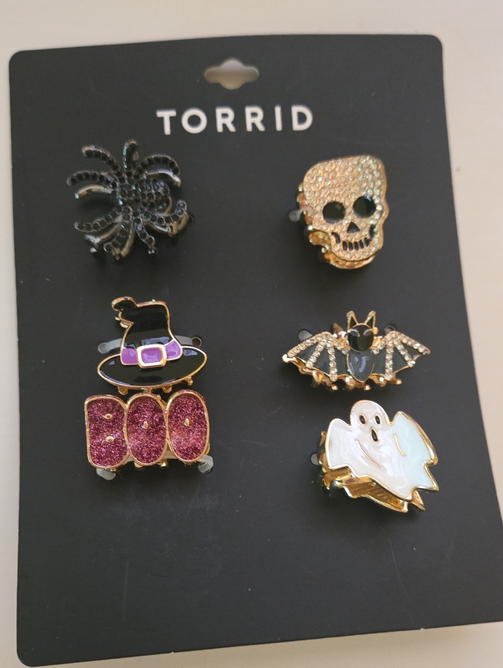torrid Halloween mini claw clasp hair clips
